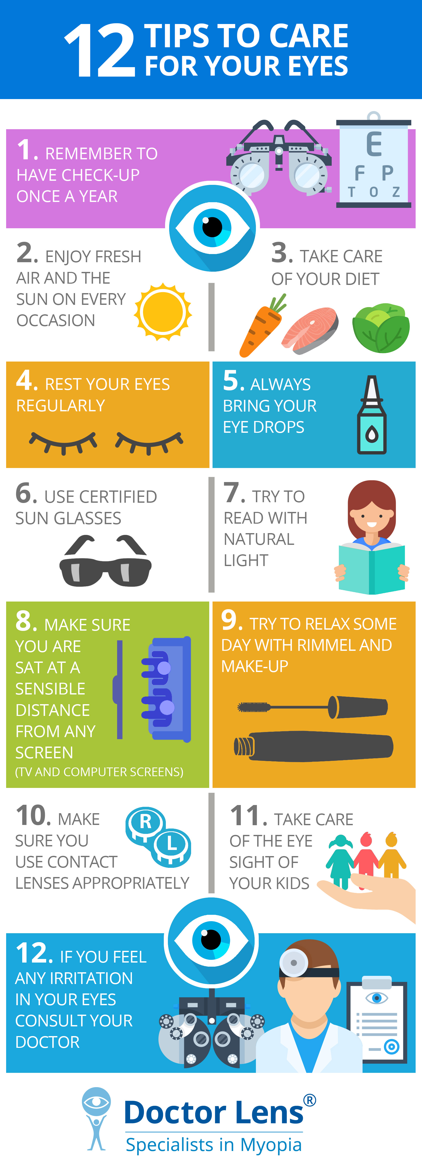 12 Tips to care for your eyes